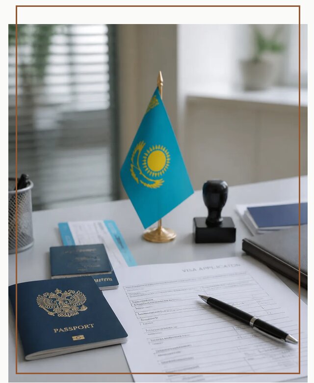 Оформление визы в Казахстан для поездки и работы в Лесне