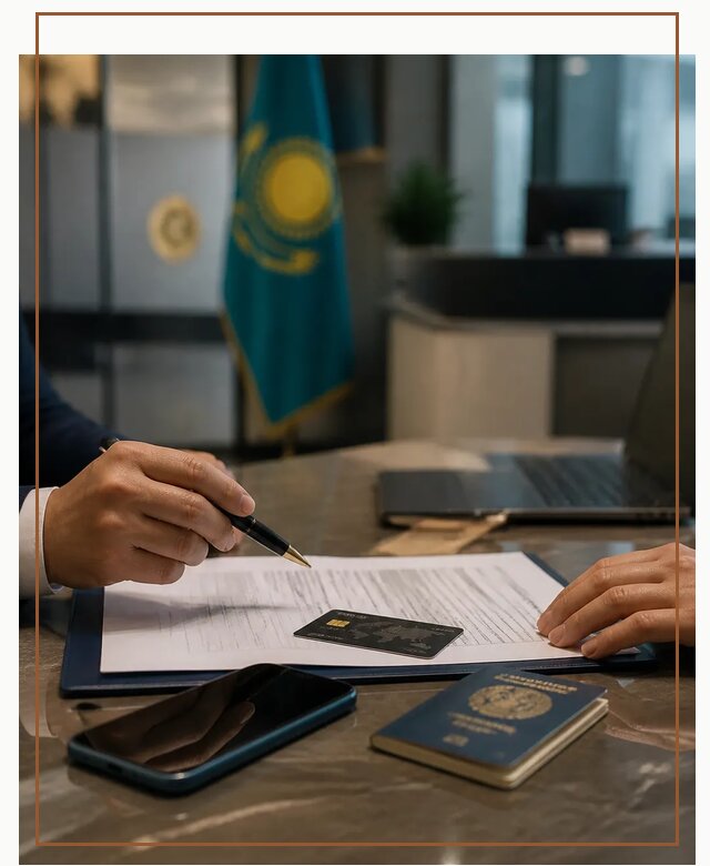 Открытие счета и банковской карты в Казахстане в Лесне